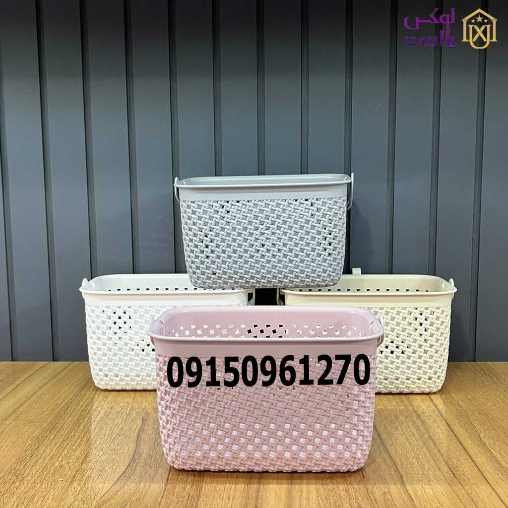 سبد آویز گیره لباس طرح بافت لیمون (2287) — تصویر ۶