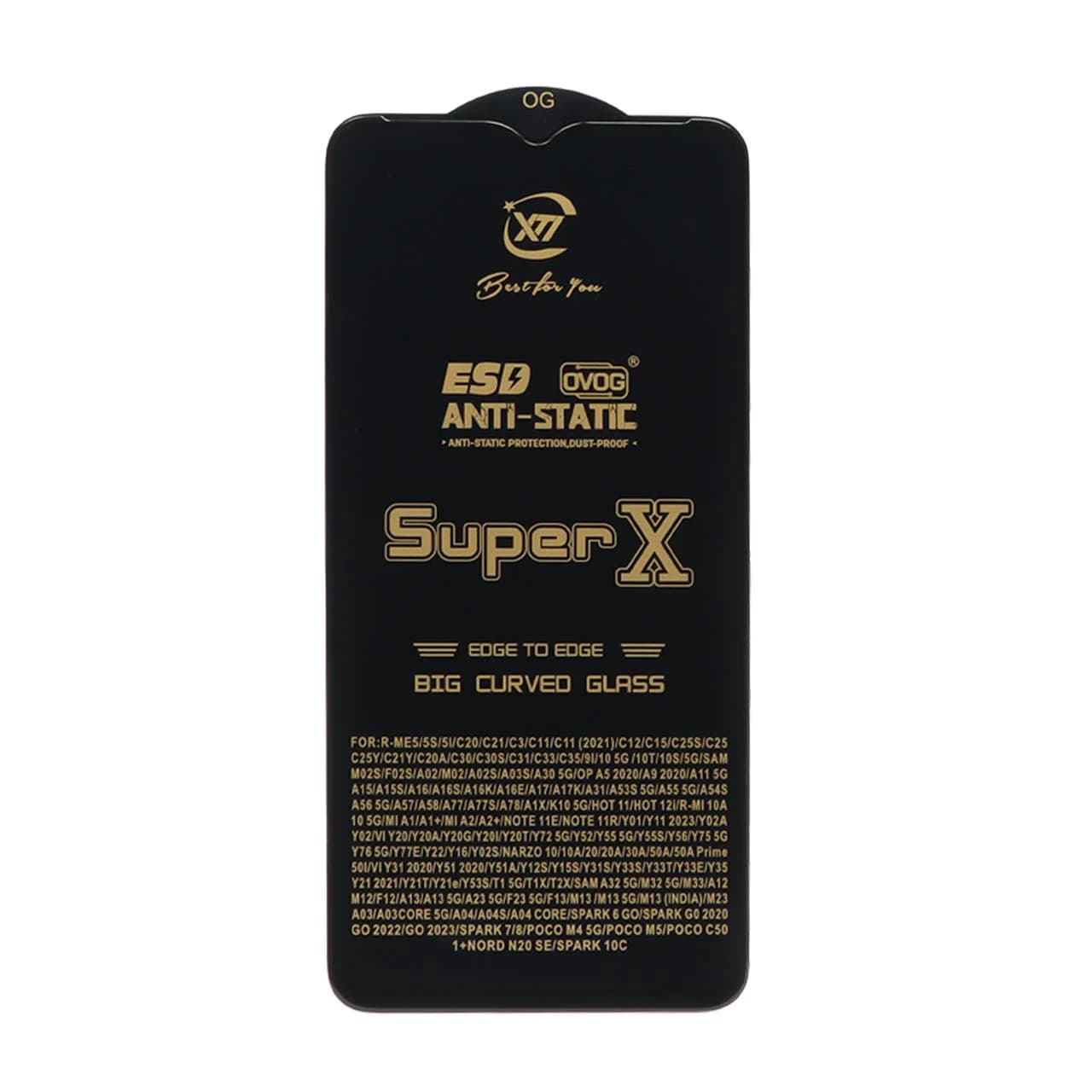 محافظ صفحه نمایش آنتی استاتیک Full Cover Super X مدل A12 / A02 / A02S / A03 / A03S / A03 Core / A04 / A04S / A04E / A13 / A23 / A32 5G / M02 / M04 / M12 / M13 / M23 / M33 /F13 / A1 Plus / A2 Plus / M4