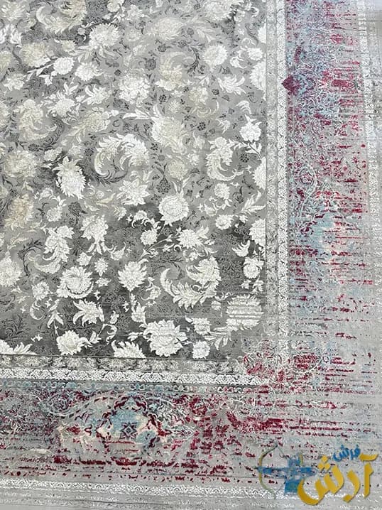فرش لاکی مدرن 1500 شانه طرح نسیم — تصویر ۳