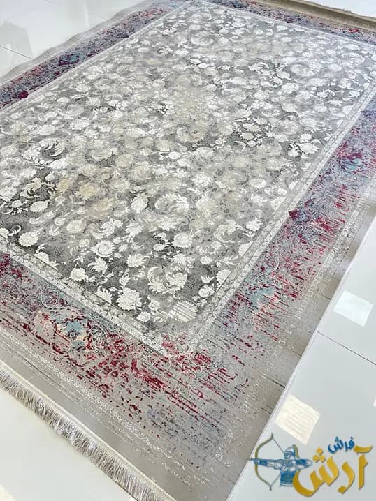 فرش لاکی مدرن 1500 شانه طرح نسیم — تصویر ۲