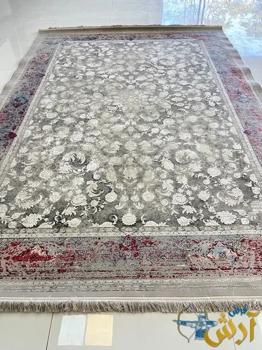 فرش لاکی مدرن 1500 شانه طرح نسیم