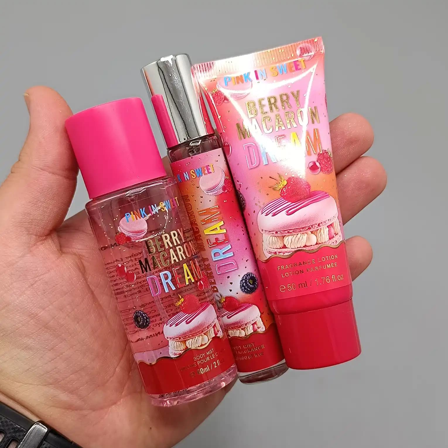 پک هدیه عطر قلمی بادی اسپلش لوسیون بدن PINK IN SWEET — تصویر ۵