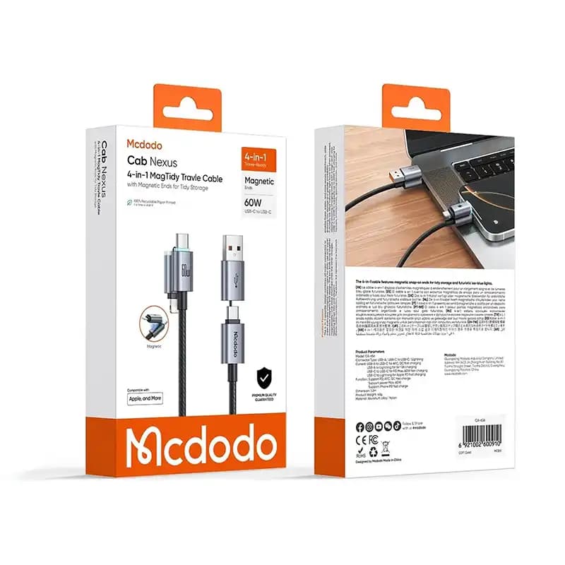 کابل چند کاره مک دودو Mcdodo CA-6560 طول 1.2 متر توان 60 وات — تصویر ۷