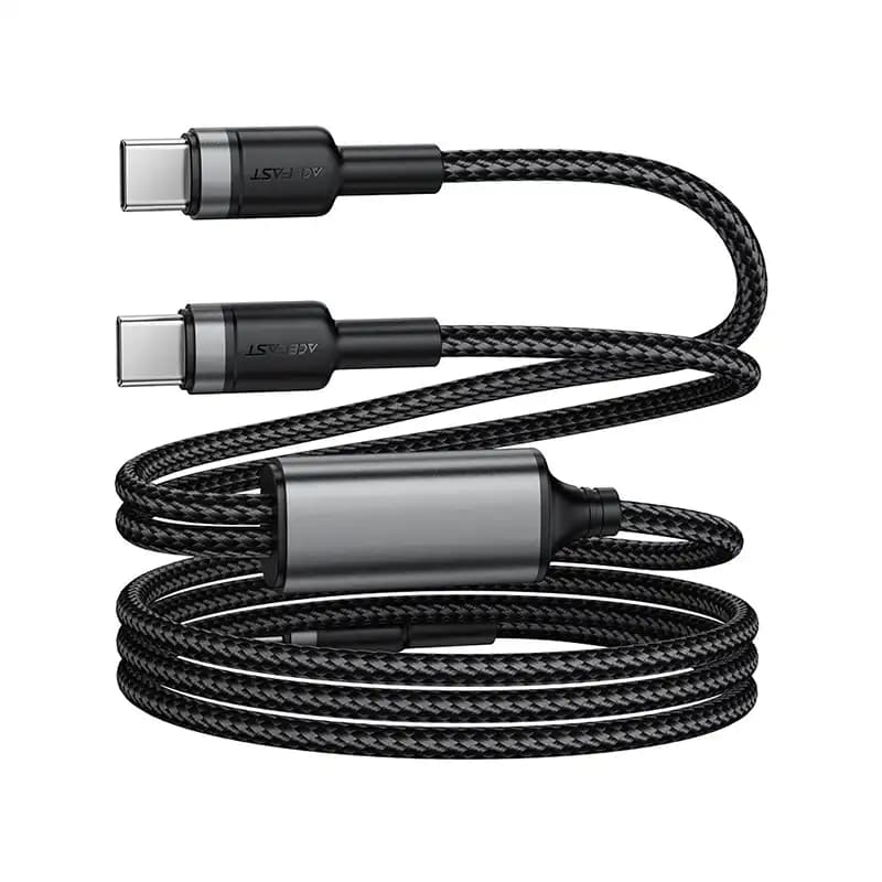 کابل دو سر Type-C ایس فست ACEFAST C22-02 طول 1.25 متر توان 100 وات