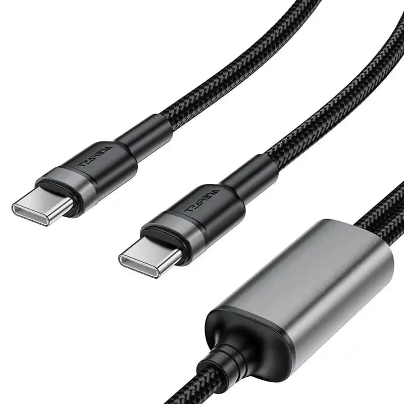 کابل دو سر Type-C ایس فست ACEFAST C22-02 طول 1.25 متر توان 100 وات — تصویر ۳