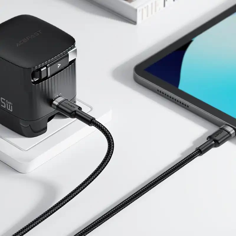 کابل دو سر Type-C ایس فست ACEFAST C22-02 طول 1.25 متر توان 100 وات — تصویر ۴
