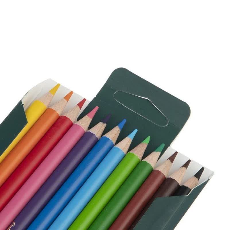 🪷🩵مدادرنگی حرفه ای 12 رنگ طرح 1 کد 3601 آرتیست آریا — تصویر ۴