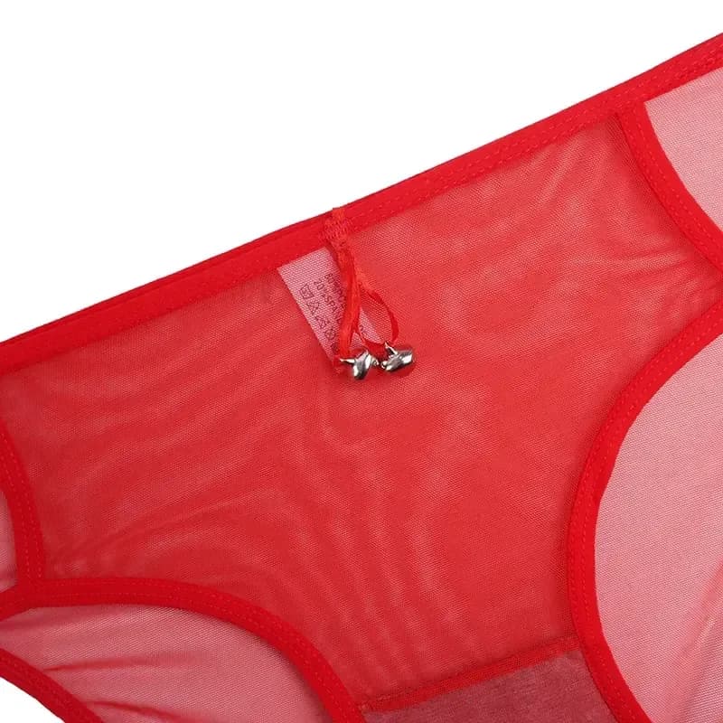 شورت اسلیپ دخترانه توری بغل باز جلو زنگوله دار — تصویر ۷