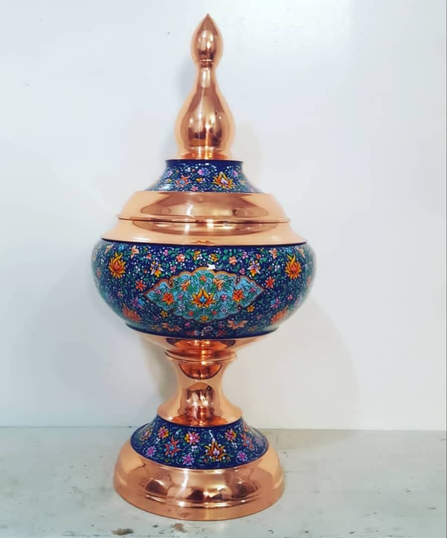 شکلات خوری مس و نقاشی کد 101309 — تصویر ۲