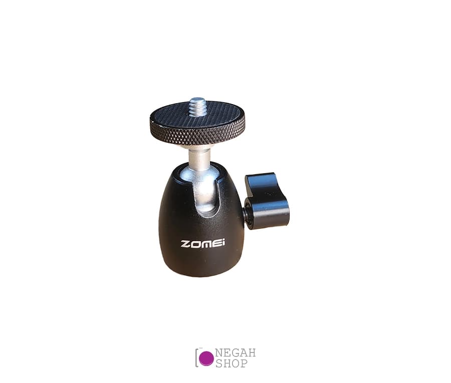 سر سه پایه کوچک دوربین با مادگی 1.4 و 3.8 اینچ سایز کوچک Zomei