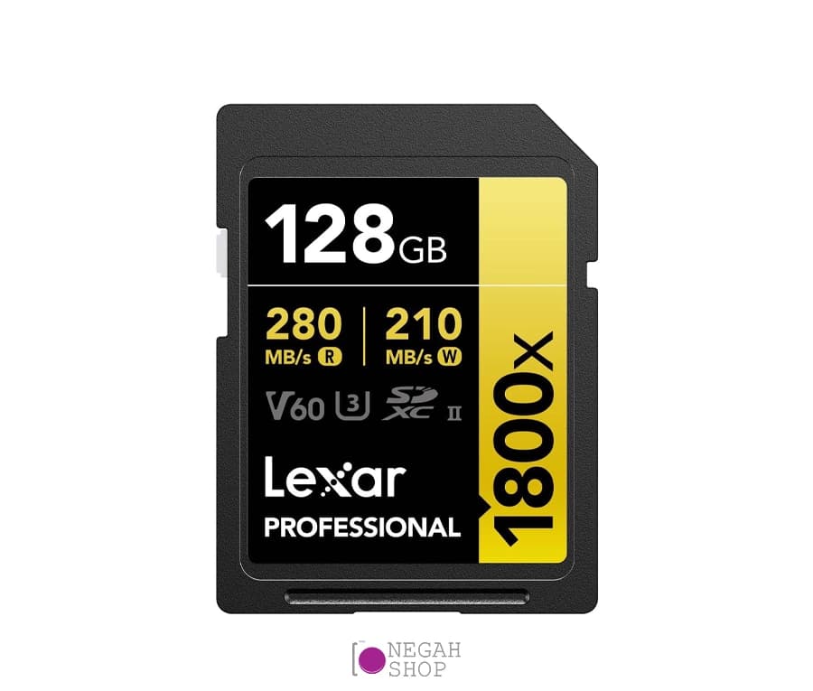 کارت حافظه لکسار Lexar 128GB Professional 1800x UHS-II SDXC
