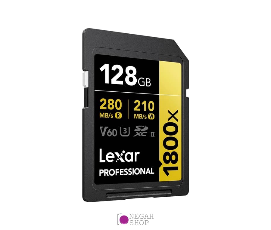 کارت حافظه لکسار Lexar 128GB Professional 1800x UHS-II SDXC — تصویر ۲
