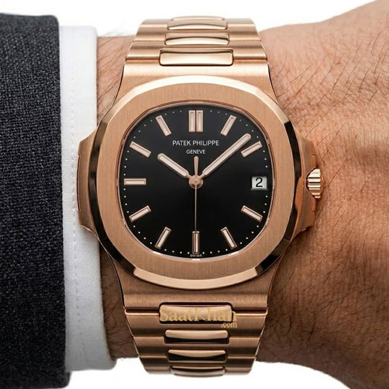 ساعت مردانه پتک فیلیپ ناتیلوس اتوماتیک موتور سوئیس PATEK PHILIPPE NAUTILUS PAM045 — تصویر ۲