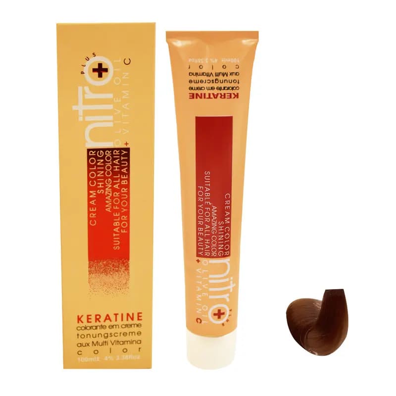 رنگ مو نیترو سری Keratine شماره 503 حجم 100 میلی لیتر رنگ قهوه ای گلبهی