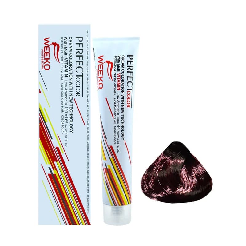 رنگ مو ویکو شماره 4.88 حجم 100 میلی لیتر رنگ قرمز بلوطی