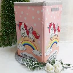 سبد اسباب بازی پارچه ای و باکس لوازم اتاق کودک بلیس بیبی طرحای مختلف دخترانه و پسرانه — تصویر ۳