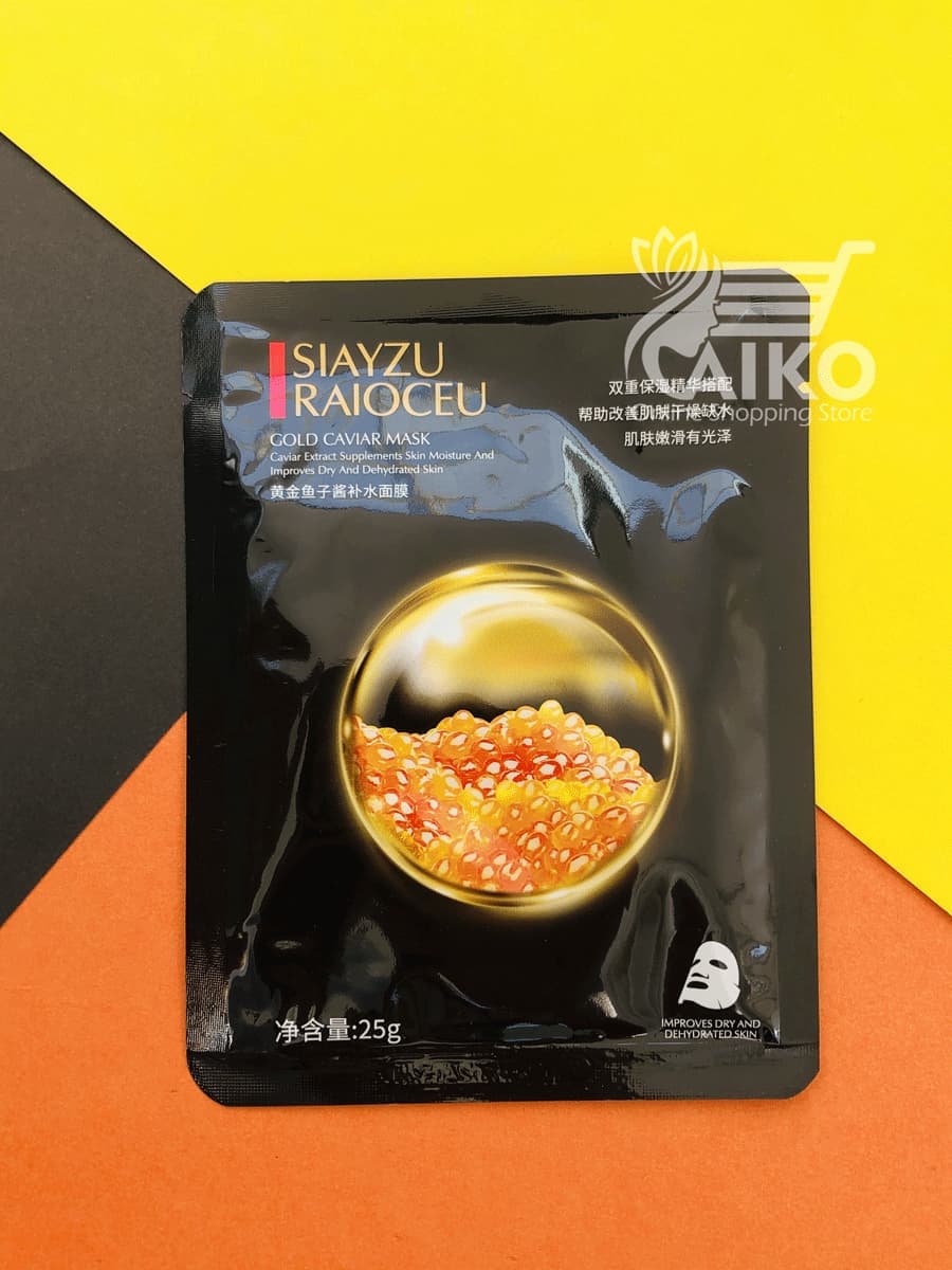ماسک ورقه ای صورت گلد خاویار سیازو رایکو SIAYZU RAIOCEU — تصویر ۲