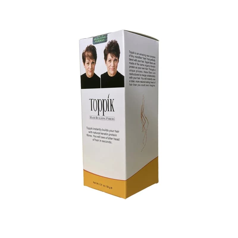 پودر پرپشت کننده مو تاپیک مدل FIBER وزن 50 گرم رنگ مشکی مجموعه 2 عددی — تصویر ۳