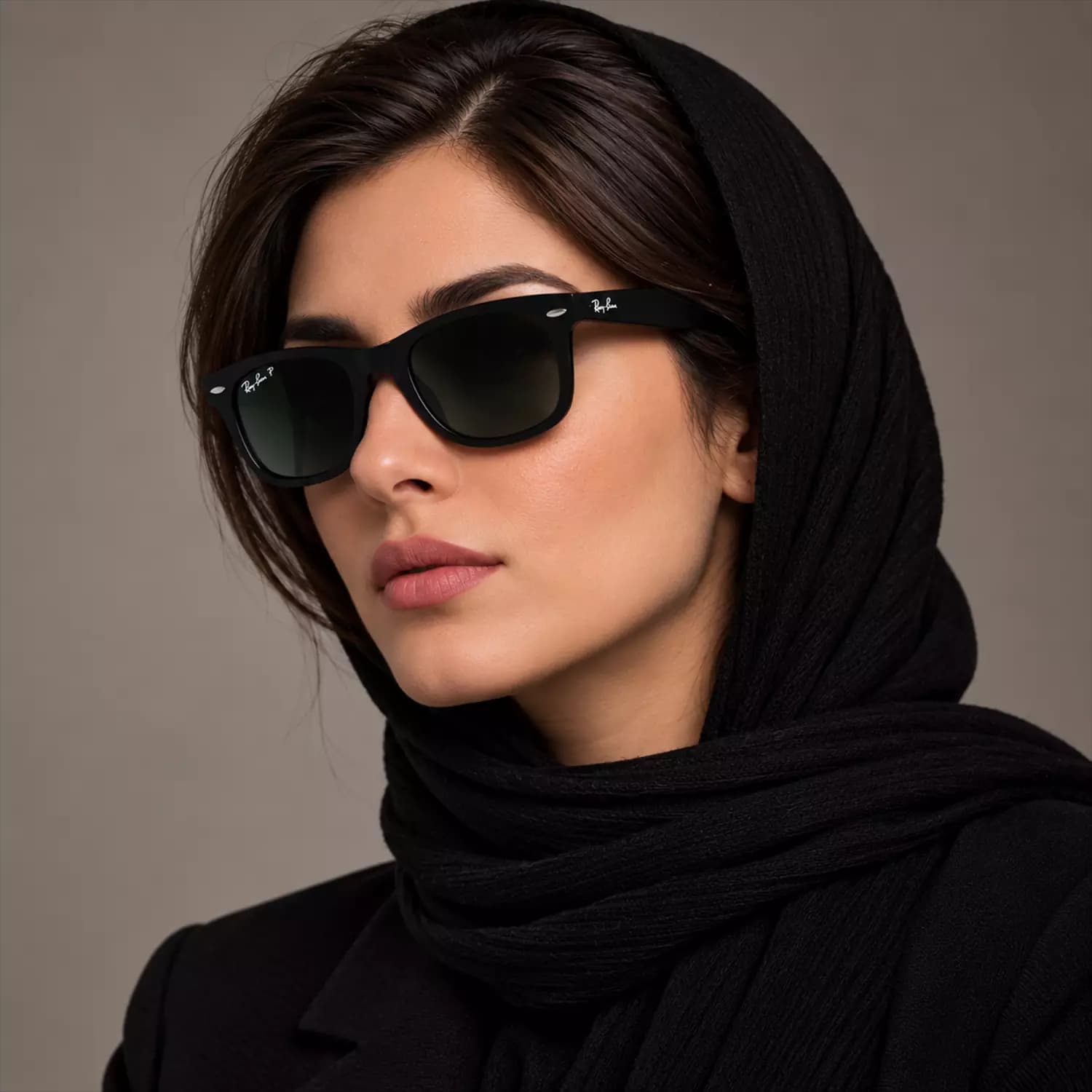 عینک آفتابی ری بن فریم ویفرر پلاریزه اورجینال کد RB2140P-50 — تصویر ۲