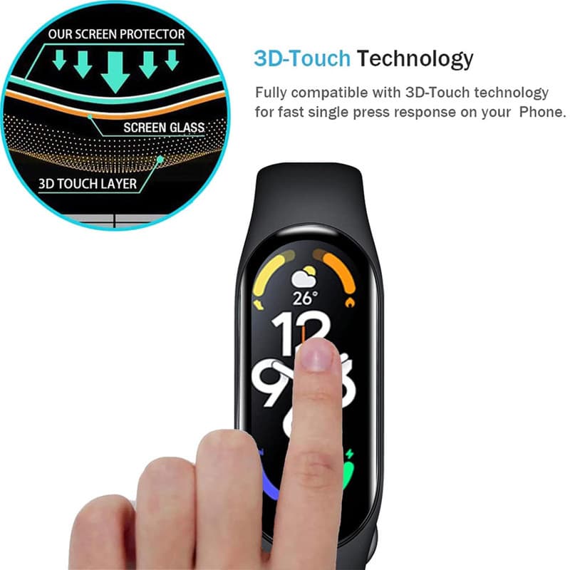 محافظ صفحه مچ بند شیائومی Mi Band 9 هیدروژل — تصویر ۴