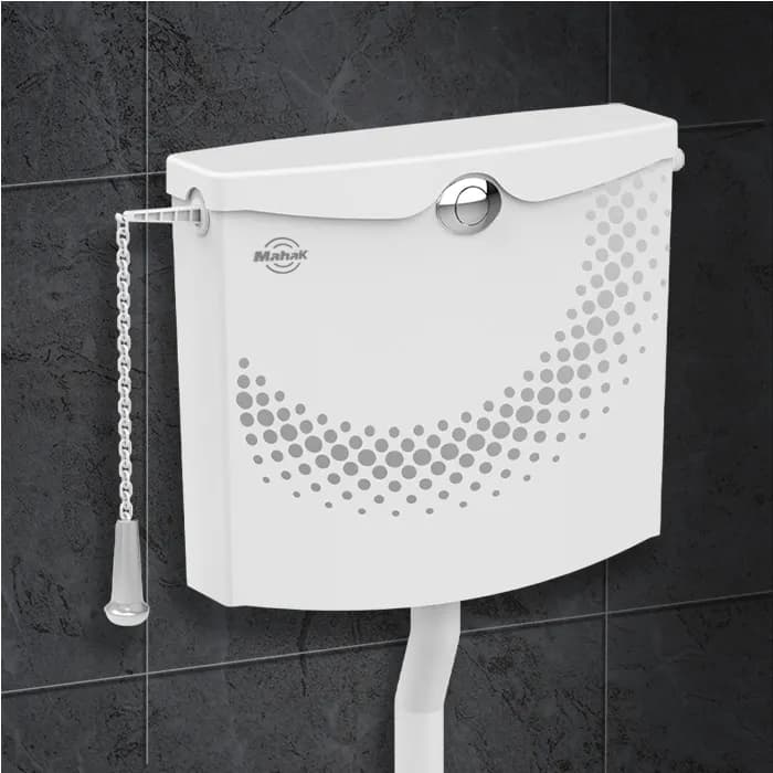 فلاش تانک محک مدل 850BHS طرح هاله نقره ای