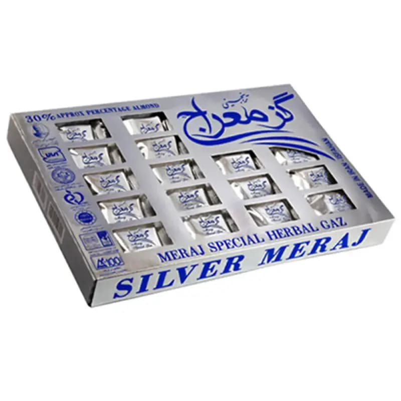 گز لقمه ۳۰ درصد بادام معراج