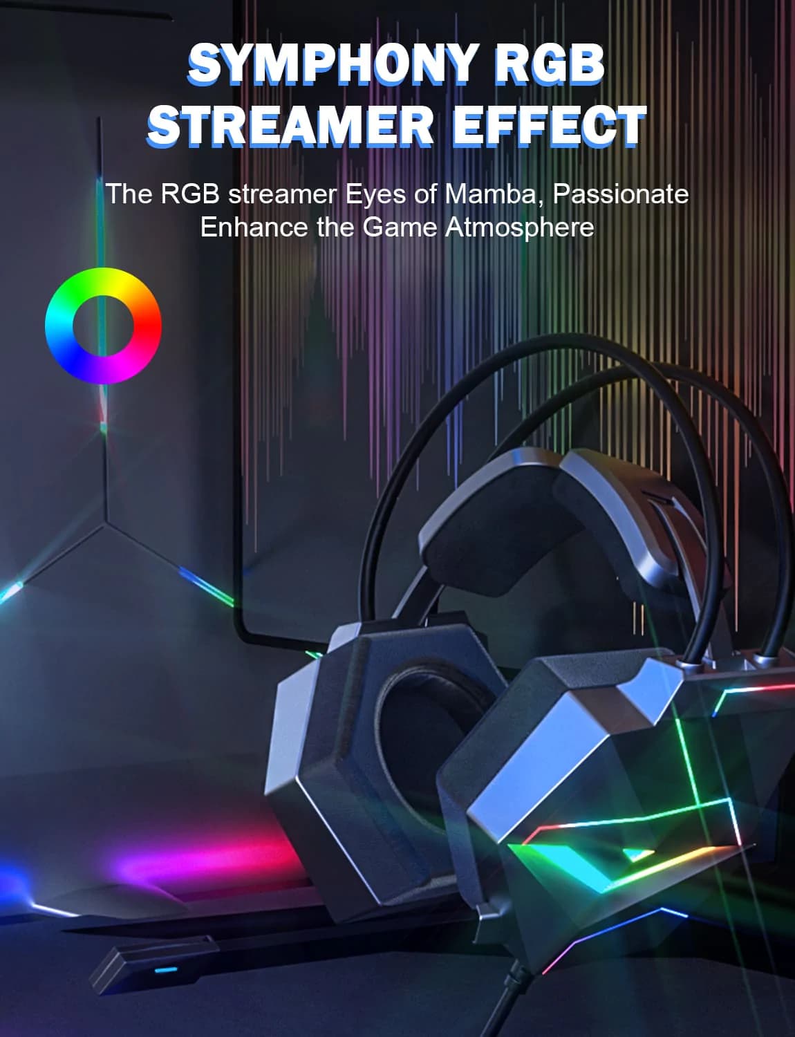 هدست گیمینگ اونیکوما RGB Onikuma X20 Noise Cancelling — تصویر ۶