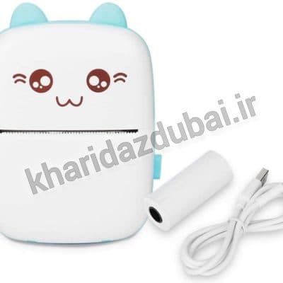 پرینتر حرارتی بی مدل Mini Printer طرح گربه (فروش عمده پک های 4 عددی)