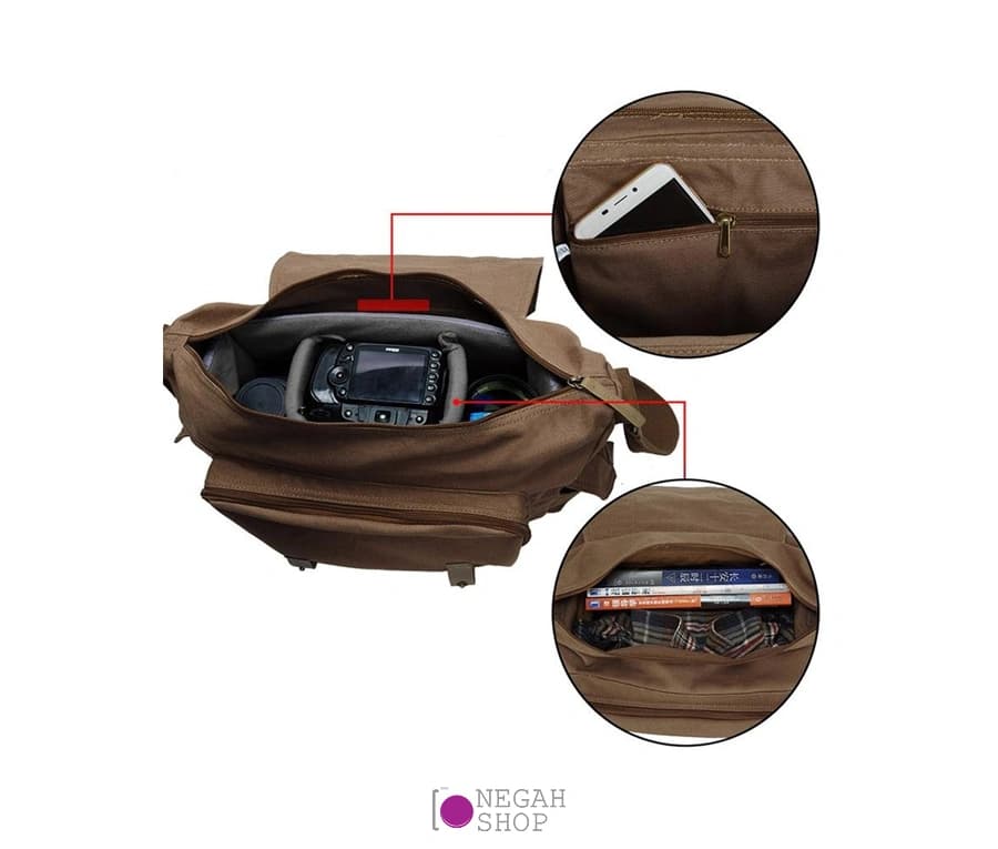کیف شانه آویز دوربین Caden F1 — تصویر ۸