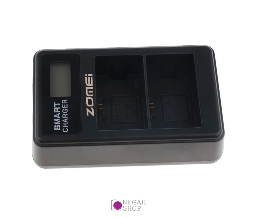 شارژر دوبل باتری Zomei LP-E6 مدل LCD USB Type C / Micro — تصویر ۷