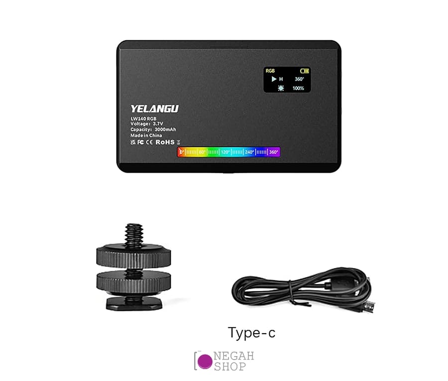 نور ثابت ال ای دی Yelangu LW140 RGB — تصویر ۴