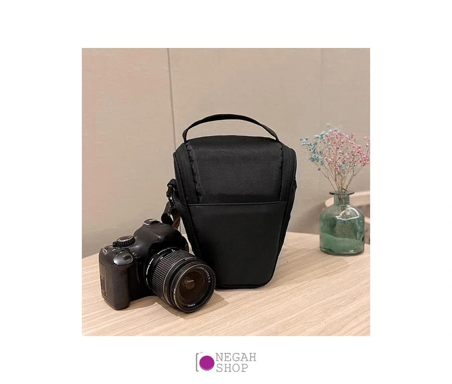 کیف شانه آویز دوربین مدل Fashion مشکی — تصویر ۵