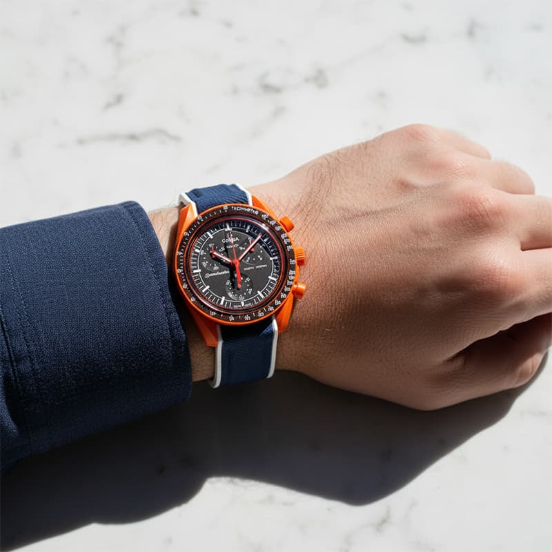 ساعت مردانه زنانه امگا سواچ کوارتز OMEGA SWATCH OS003 — تصویر ۲