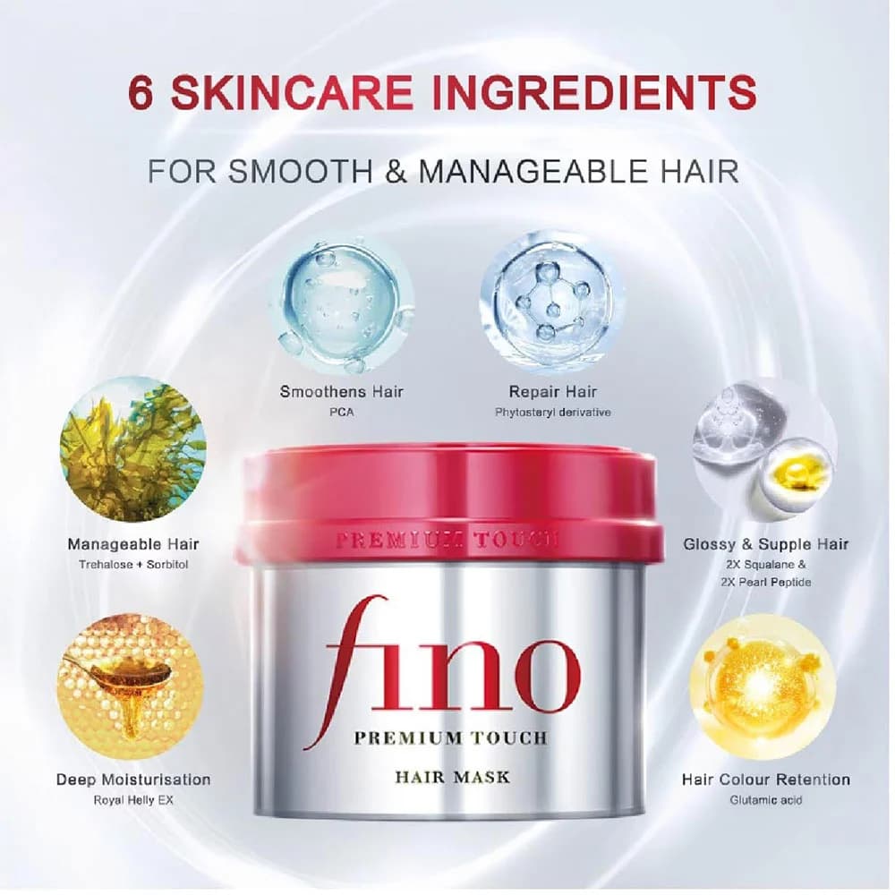 ماسک مو ترمیم کننده فینو پریمیوم تاچ شیسیدو Shiseido — تصویر ۷