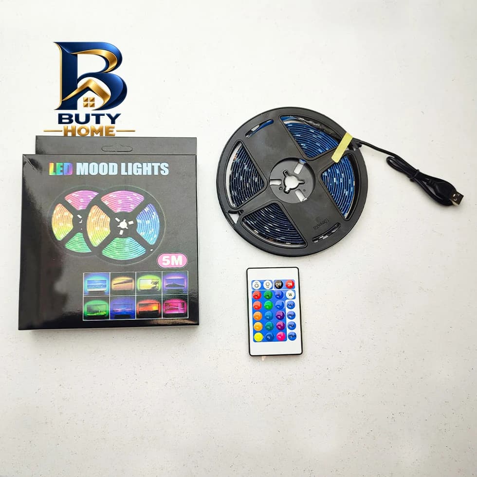 ریسه ال ای دی مدل RGB گیمینگ ۴ سیم طرح USB-۵v طول ۵ متر اصل — تصویر ۱۲