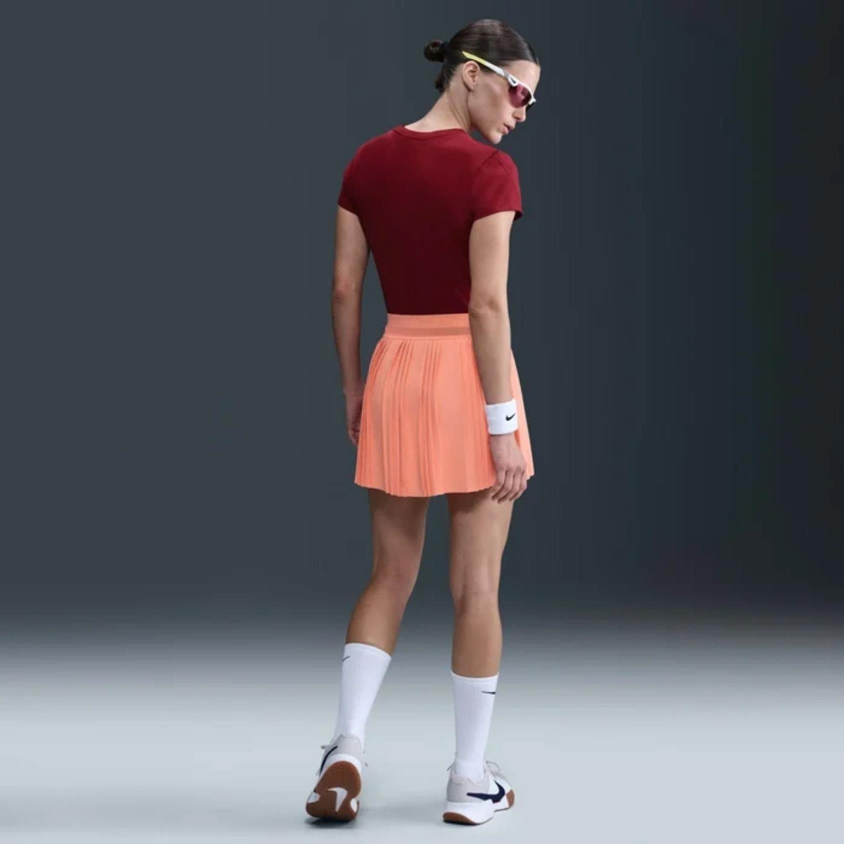 دامن تنیس زنانه نایک NIKE Court Advantage Dri-FIT – صورتی روشن — تصویر ۲