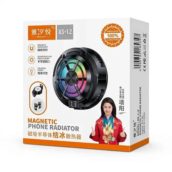 فن خنککننده موبایل مدل XS-12 برند ویشایو (WeiXiYue) — تصویر ۳