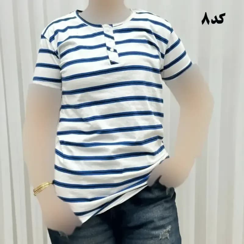 تیشرت زنانه نخ پنبه H&M جلودکمه چهارفصل — تصویر ۱۲