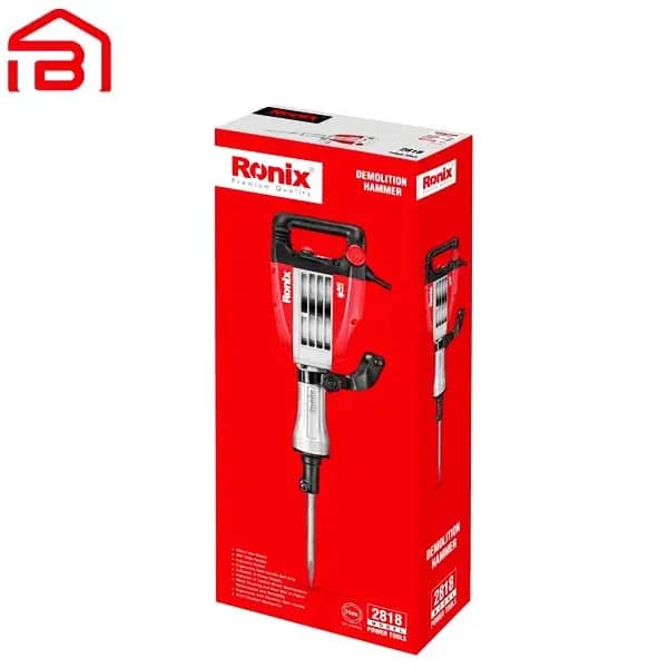چکش تخریب تاپلاین 18 کیلویی 1700 وات 55 ژول رونیکس مدل 2818 — تصویر ۲