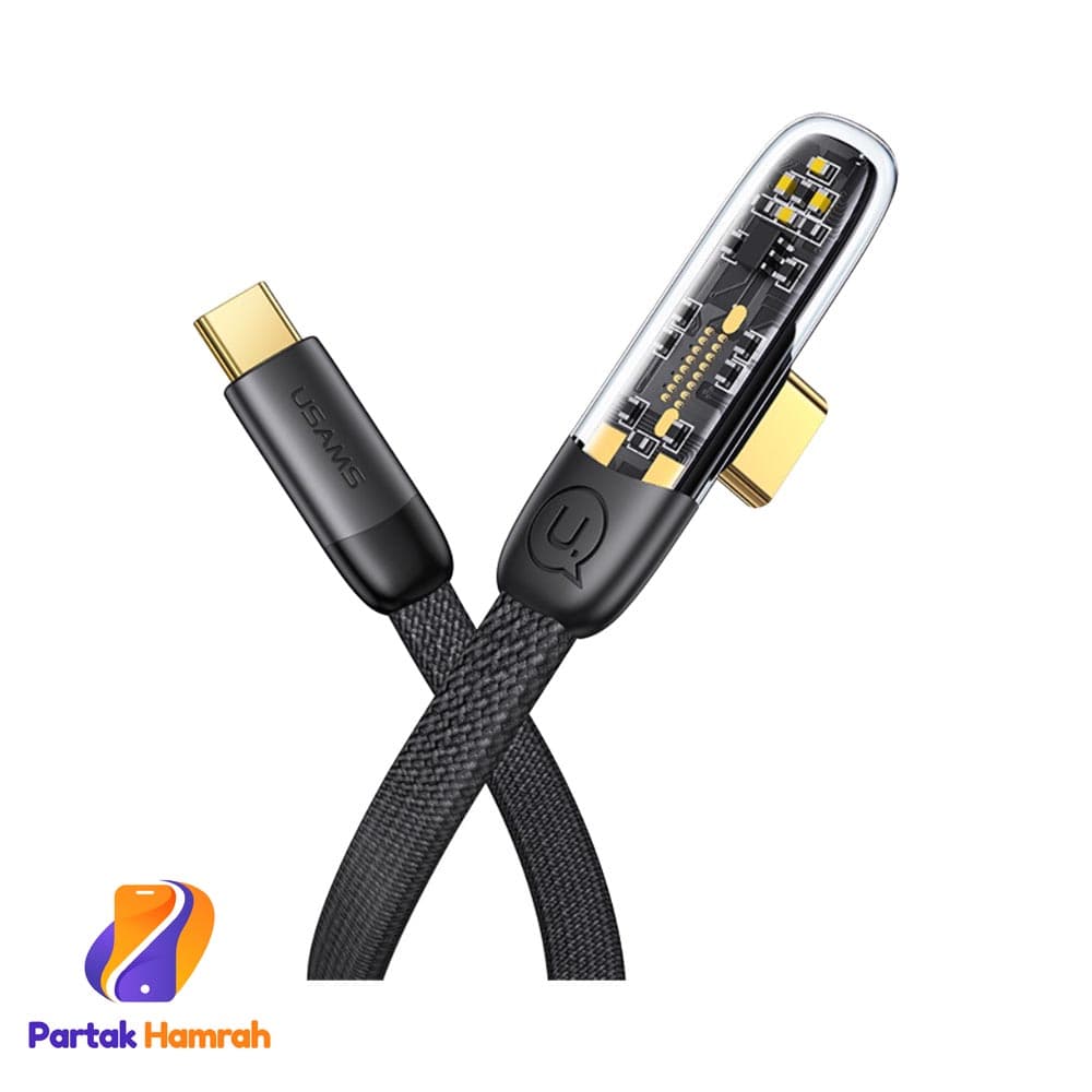 کابل گیمینگ سوپر فست شارژ دو سر تایپ سی 100 وات یوسمز مدل US-SJ584