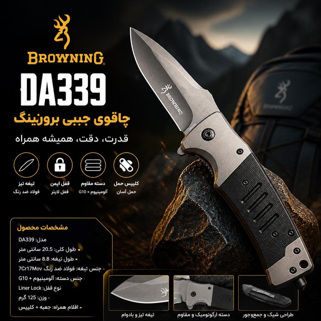 چاقو جیبی برونینگ DA339