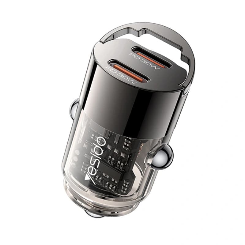 شارژر فندکی فست شارژ 30W PD دو پورت مدل Yesido Y69 (100% اورجینال)
