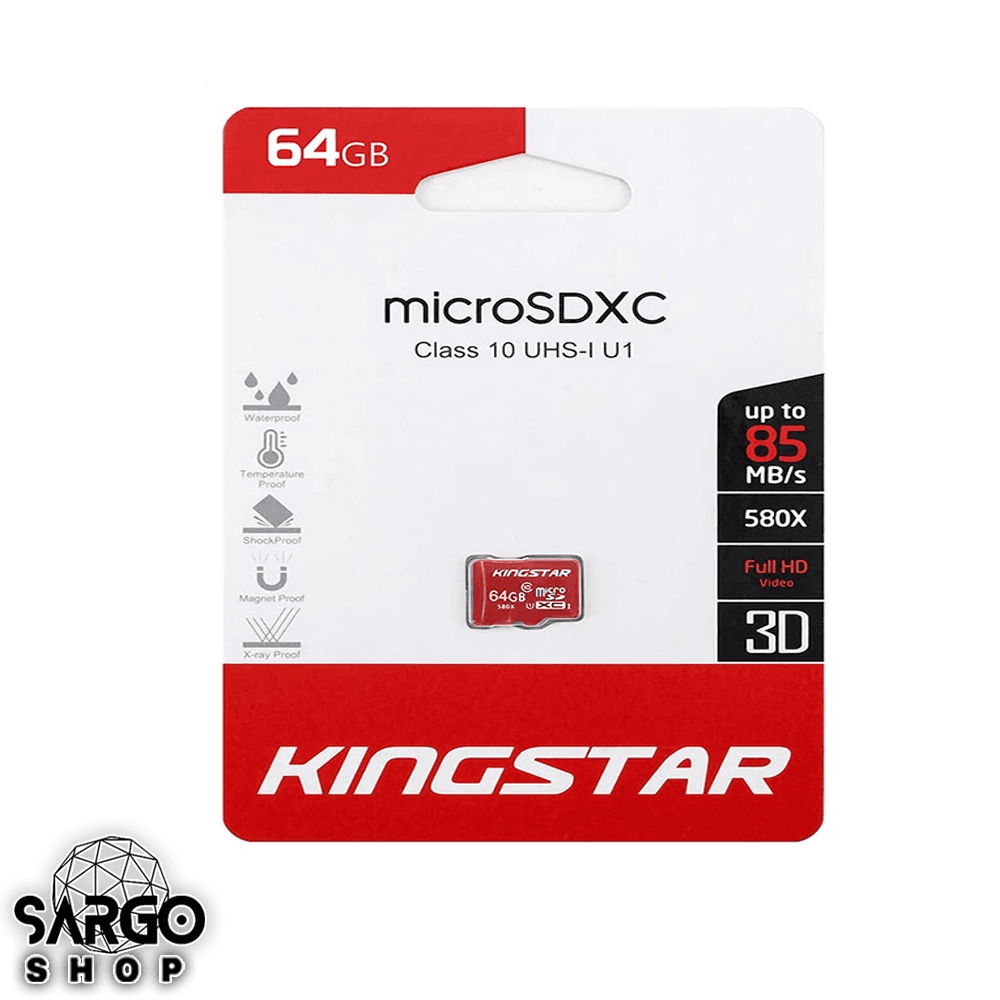 کارت حافظه microSDHC کینگ استار استاندارد UHS-I U1 مدل 580X R85 ظرفیت 64 گیگابایت