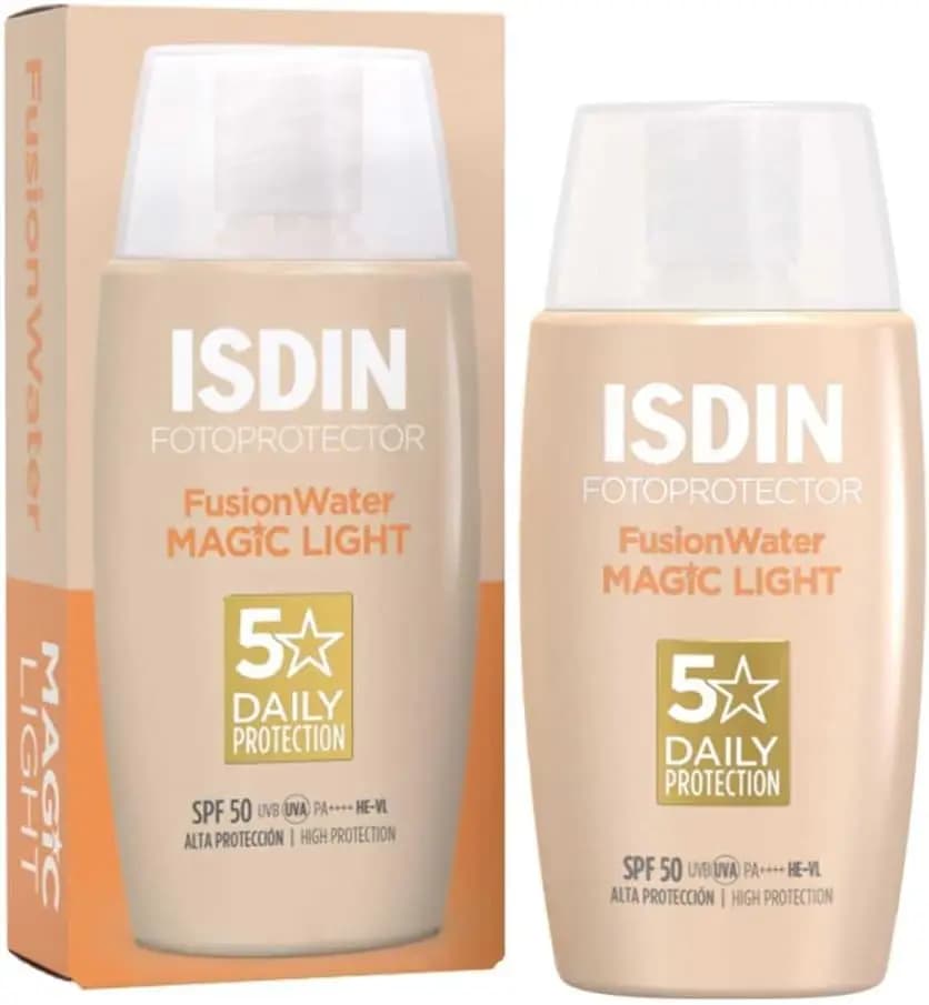 ضدآفتاب رنگی ایزدین فیوژن واتر SPF50 لایت | ISDIN