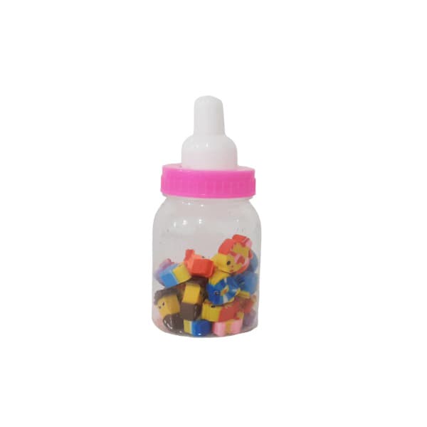 پاک کن مدل شیشه شیر طرح حیوانات بسته 20 عددی — تصویر ۲