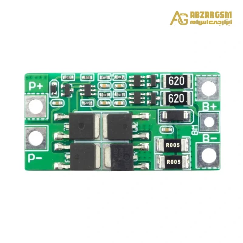 ماژول محافظ شارژ و دشارژ BMS باتری لیتیوم آهن فسفات 2 سل 10 آمپر مدل HX-2S-JH20 — تصویر ۲