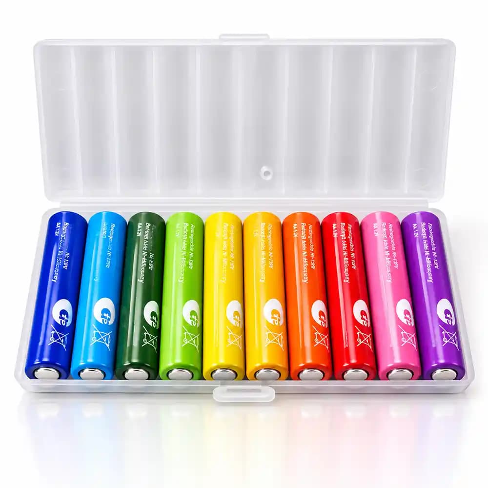 باتری نیمقلمی آلکالاین شیائومی (Xiaomi) Rainbow مدل ZI7 بسته ۱۰ عددی — تصویر ۲