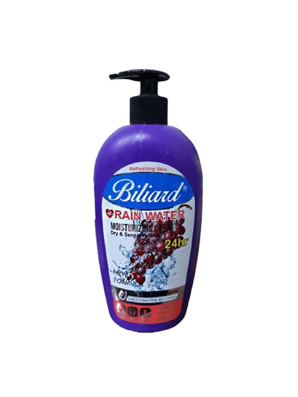 کرم مرطوب کننده آبرسان مدل پمپی رایحه انگور Grape بیلیارد 500 میل