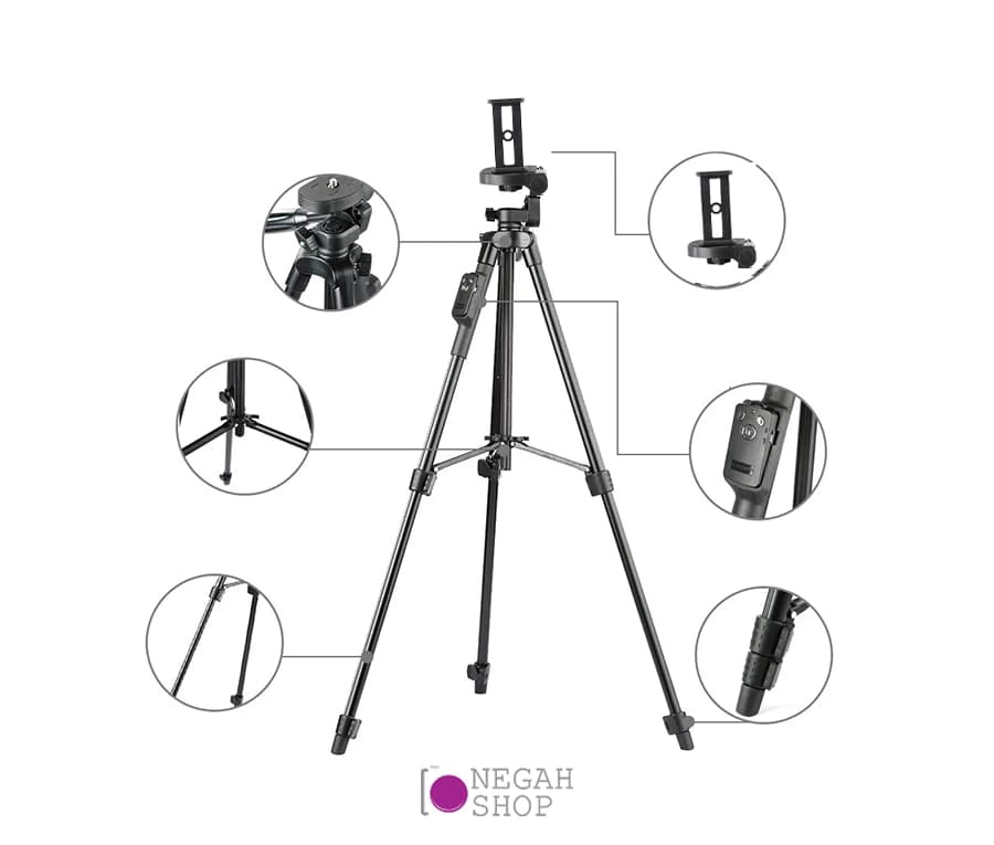 سه پایه دوربین و موبایل Yunteng VCT 5208 — تصویر ۷