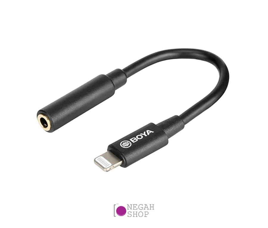 کابل تبدیل صدا Boya BY-K8 3.5mm TRS to Lightning — تصویر ۲